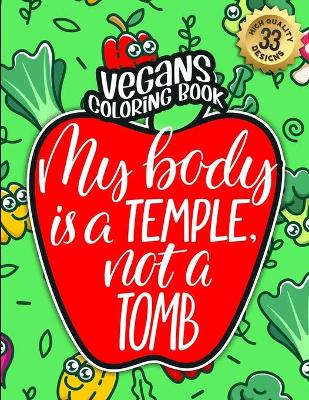 Book cover for Vegans Coloring Book