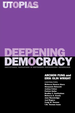 Book cover for Deepening Democracy