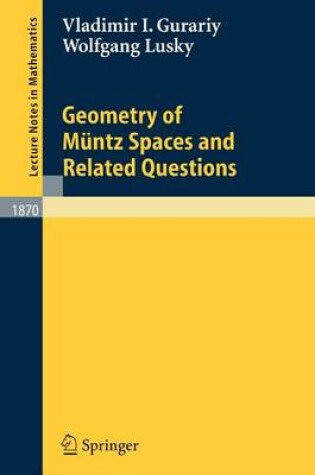 Cover of Geometry of M Ntz Spaces and Related Questions