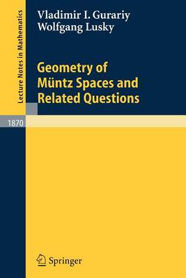 Book cover for Geometry of M Ntz Spaces and Related Questions