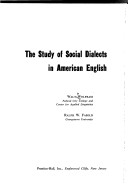 Book cover for The Study of Social Dialects in American English