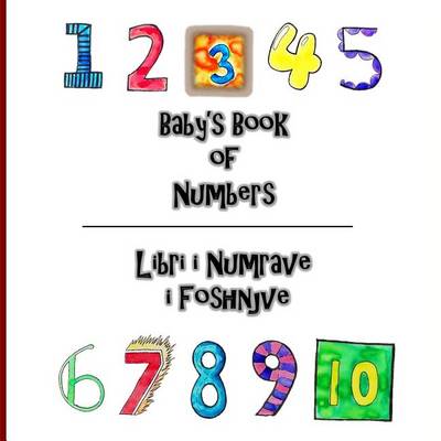 Book cover for Baby's Book of Numbers/ Libri i Numrave i Foshnjeve