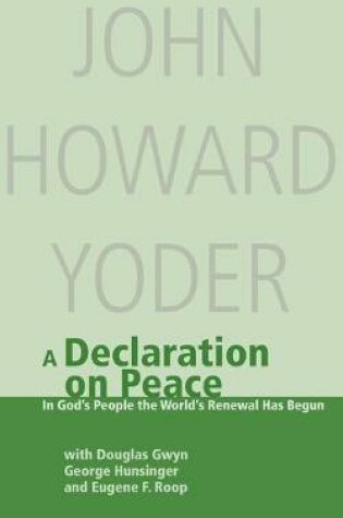 Cover of Declaration on Peace