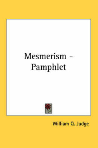 Cover of Mesmerism - Pamphlet