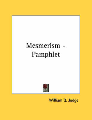 Book cover for Mesmerism - Pamphlet