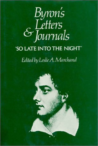 Book cover for Byron's Letters and Journals