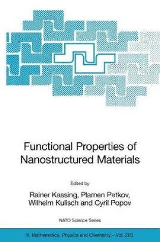 Cover of Functional Properties of Nanostructured Materials