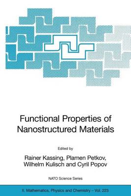 Book cover for Functional Properties of Nanostructured Materials