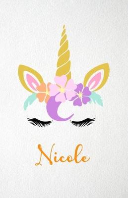 Book cover for Nicole A5 Lined Notebook 110 Pages