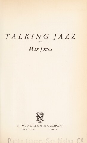 Book cover for Talking Jazz