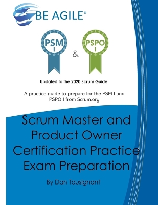 Book cover for Scrum Master and Product Owner Certification Practice Exam Preparation