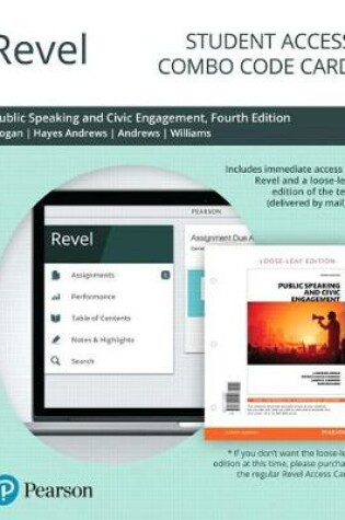 Cover of Revel for Public Speaking and Civic Engagement -- Combo Access Card