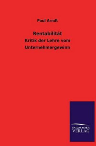 Cover of Rentabilität