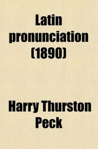 Cover of Latin Pronunciation