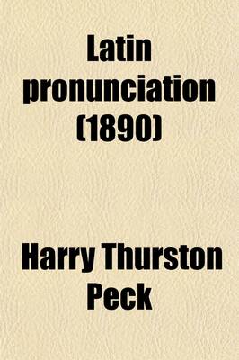 Book cover for Latin Pronunciation