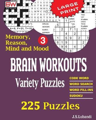 Book cover for BRAIN WORKOUTS Variety Puzzles 3