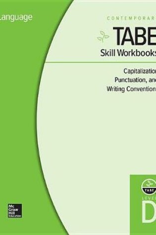 Cover of Tabe Skill Workbooks Level D: Capitalization, Punctuation, and Writing Conventions - 10 Pack