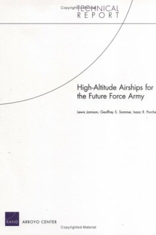 Cover of High Altitude Airships for the Future Force Army