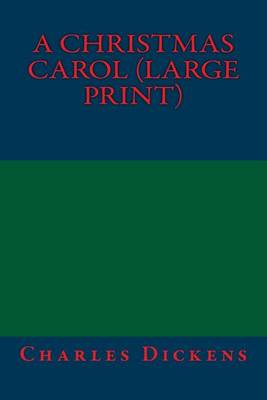 Book cover for A Christmas Carol (Large Print)