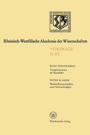 Cover of Rheinisch-Westfalische Akademie der Wissenschaften