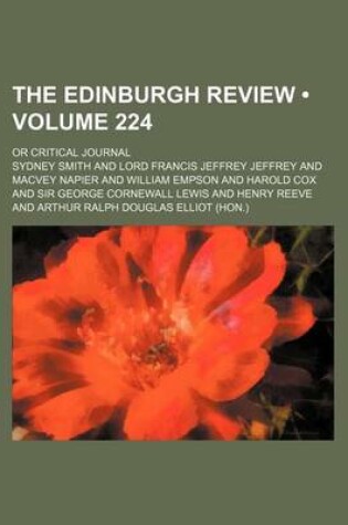 Cover of The Edinburgh Review (Volume 224); Or Critical Journal