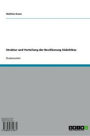 Cover of Struktur Und Verteilung Der Bevolkerung Sudafrikas