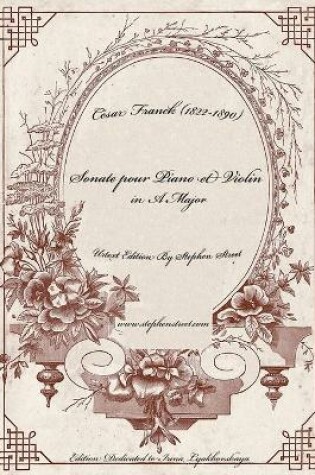 Cover of Sonata in A Major for Violin and Piano - Piano Part