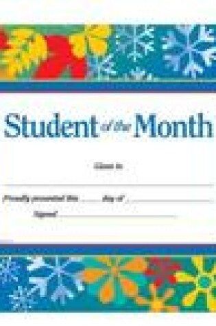 Cover of Student of the Month Award Certificate