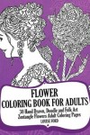 Book cover for Flower Coloring Book For Adults (Volume 2)