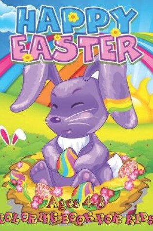 Cover of Easter Coloring Book for Kids Ages 4-8