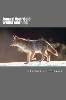 Book cover for Journal Wolf Cold Winter Morning