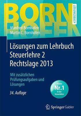 Cover of Losungen Zum Lehrbuch Steuerlehre 2 Rechtslage 2013