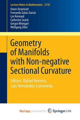 Cover of Geometry of Manifolds with Non-Negative Sectional Curvature