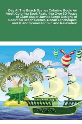 Cover of Day At The Beach Scenes Coloring Book