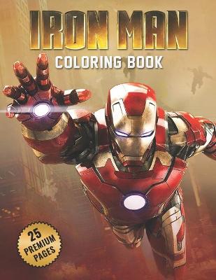 Book cover for Iron Man Coloring Book