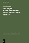 Book cover for Luthers Hebraerbrief-Vorlesung Von 1517/18