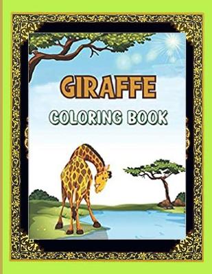 Book cover for Giraffe Coloring Book