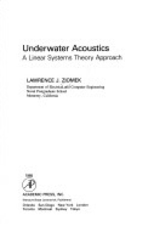 Cover of Underwater Acoustics