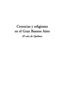 Book cover for Creencias y Religiones En El Gran Buenos Aires