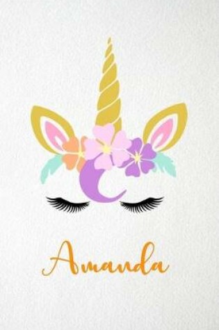 Cover of Amanda A5 Lined Notebook 110 Pages