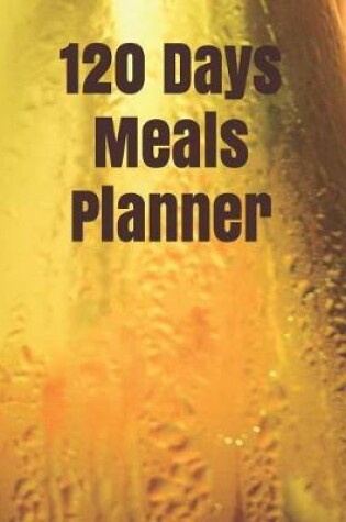 Cover of 120 Days Meals Planner