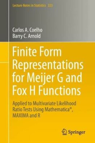 Cover of Finite Form Representations for Meijer G and Fox H Functions
