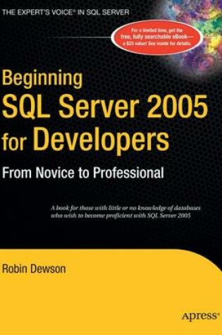 Cover of Beginning SQL Server 2005 for Developers