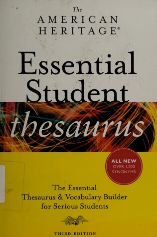 Cover of The American Heritage Essential Student Thesaurus