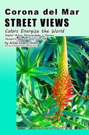 Cover of Corona del Mar STREET VIEWS Colors Energize the World Digital Artsy Photography + Review Newport Beach California USA by Artist Grace Divine