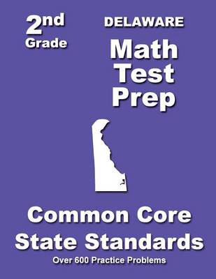 Book cover for Delaware 2nd Grade Math Test Prep