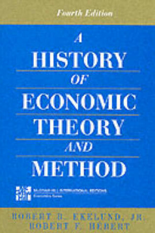 Cover of History of Economic Theory and Method