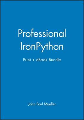 Book cover for Professional Ironpython Print + eBook Bundle