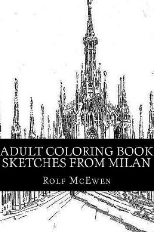 Cover of Adult Coloring Book Sketches from Milan