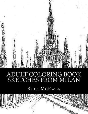 Book cover for Adult Coloring Book Sketches from Milan